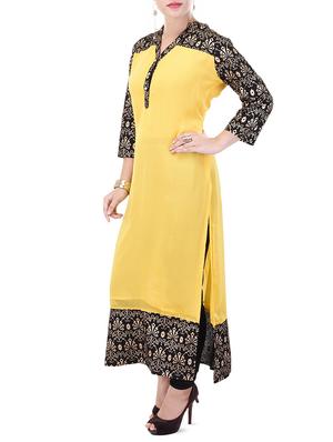 printed straight kurta - 16072278 - Standard Image - 2