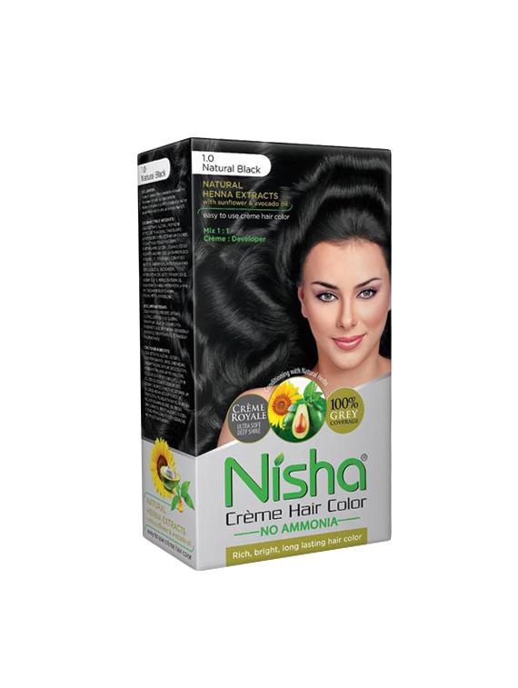 Nisha Cr?me Hair Color (1 Natural Black) 120ml - 16072564 - Zoom Image - 1