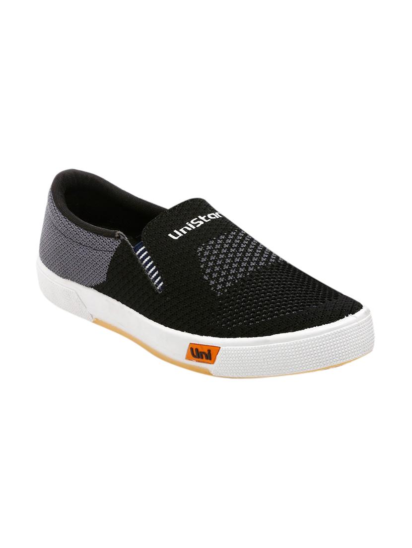 black Fabric casual slip ons - 16077286 - Zoom Image - 1