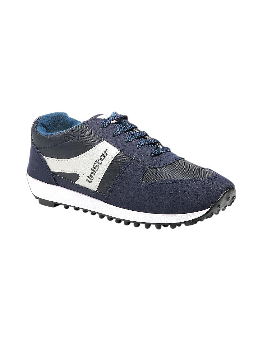 blue leatherette sport shoes - 16077310 - Zoom Image - 1