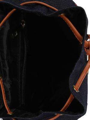 blue leatherette (pu) regular backpack - 16077550 - Standard Image - 3
