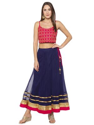 gota patti flared skirt - 16077866 - Standard Image - 4