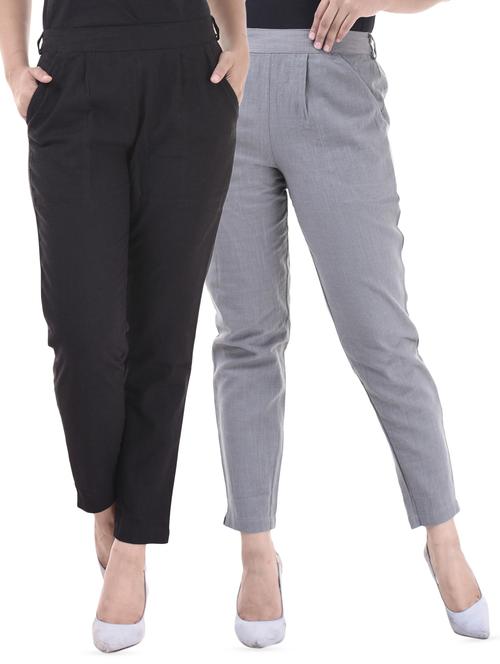 set of 2 pleat detail trouser - 16078009 - Standard Image - 1