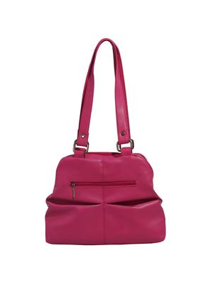 pink leatherette (pu) regular handbag - 16078053 - Standard Image - 2