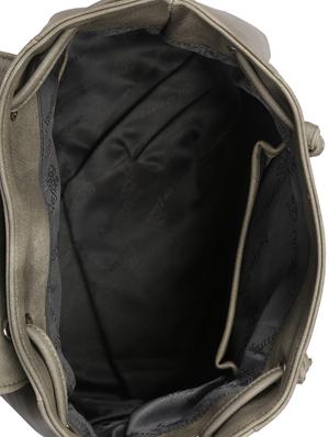grey leatherette (pu) regular handbag - 16078158 - Standard Image - 3