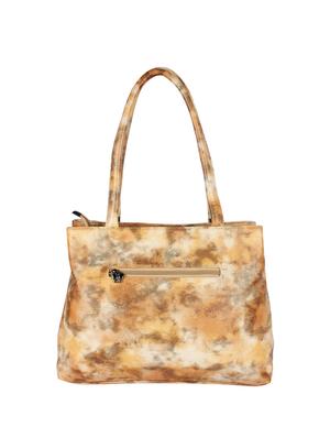 yellow leatherette (pu) regular handbag - 16078177 - Standard Image - 2