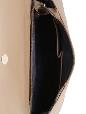 brown leatherette (pu) regular handbag - 16078199 - Standard Image - 3