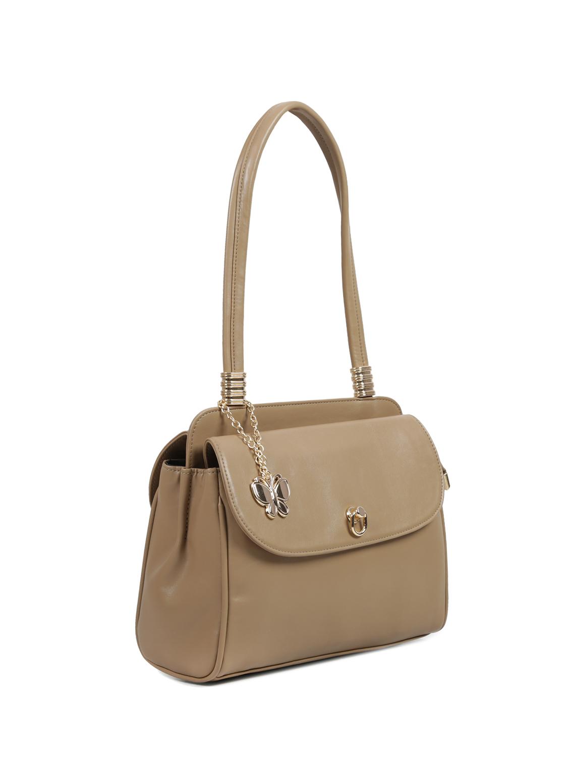 brown leatherette (pu) regular handbag - 16078199 - Zoom Image - 2
