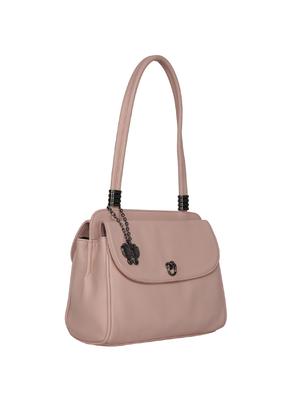pink leatherette (pu) regular handbag - 16078201 - Standard Image - 4