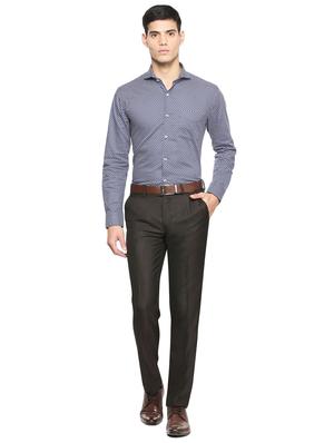 brown polyester blend formal trouser - 16078325 - Standard Image - 3