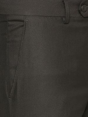 brown polyester blend formal trouser - 16078325 - Standard Image - 4