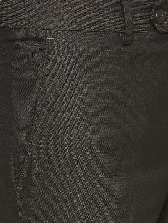 brown polyester blend formal trouser - 16078325 - Zoom Image - 4