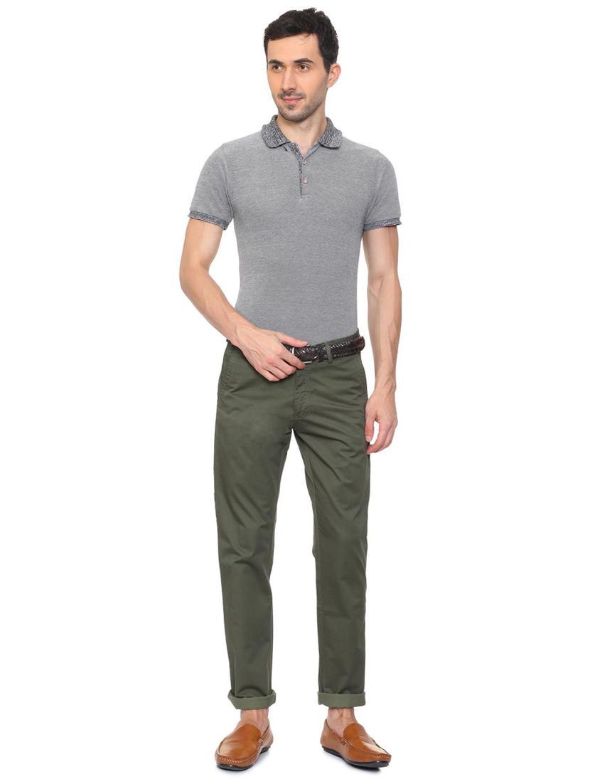 greensolid chinos - 16078403 - Zoom Image - 3