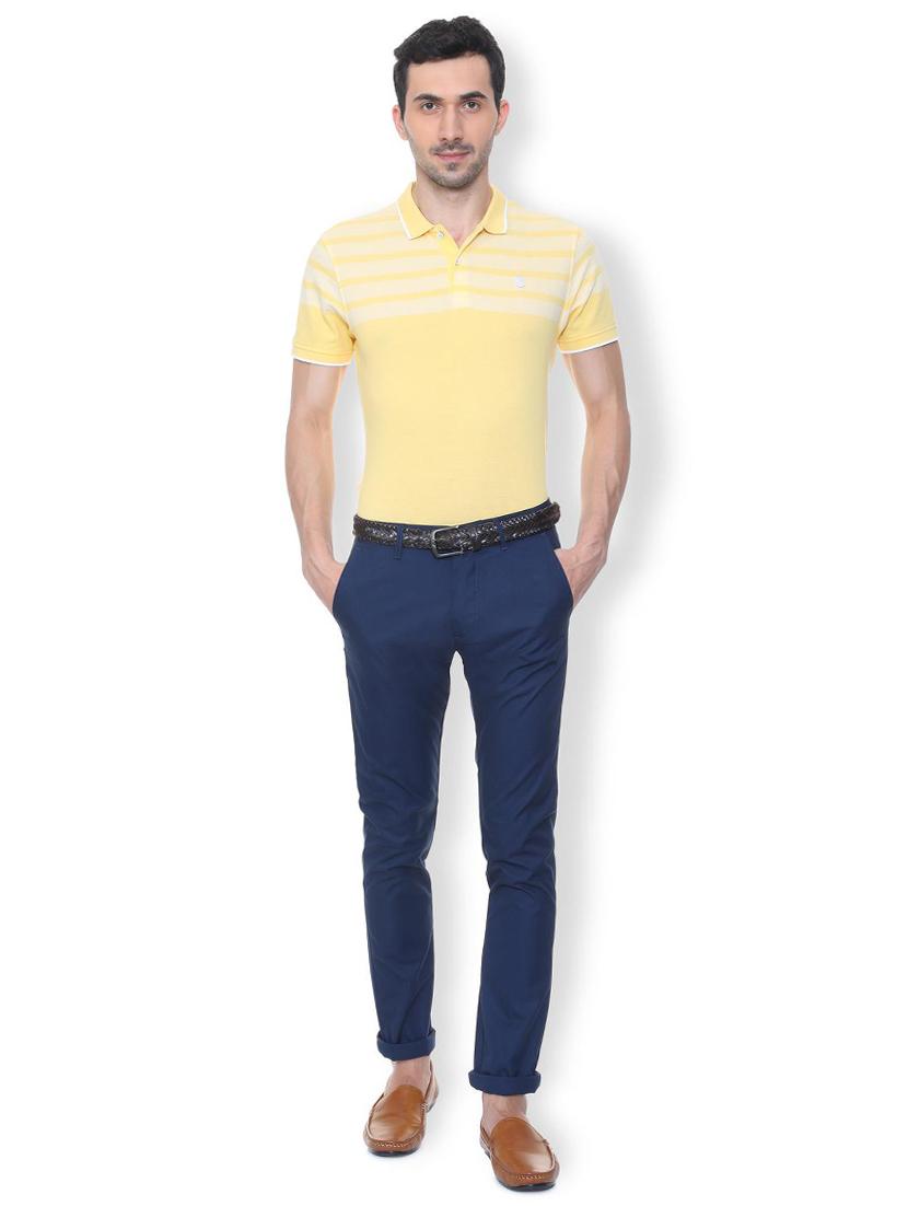 blue solid chinos - 16078418 - Zoom Image - 3
