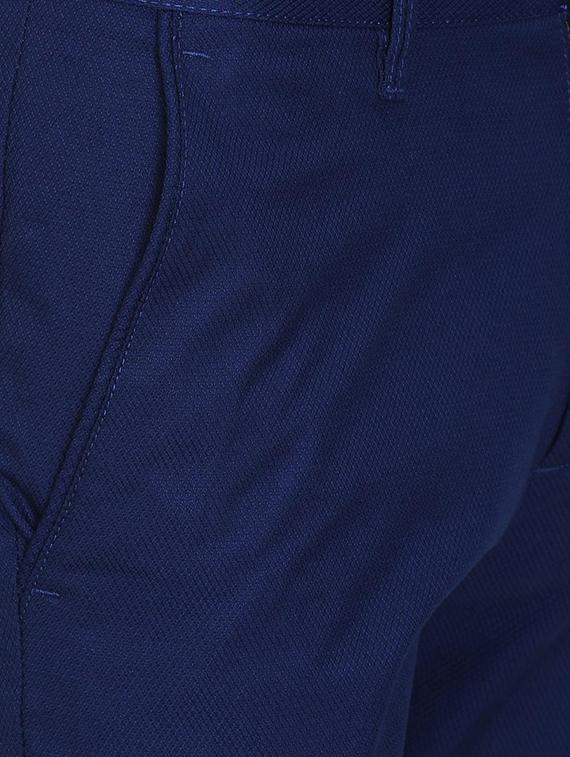 blue solid chinos - 16078418 - Zoom Image - 4