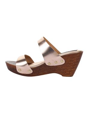 pink slip on wedges - 16078667 - Standard Image - 2