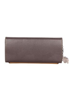 orange leatherette (pu) wallet - 16078740 - Standard Image - 2