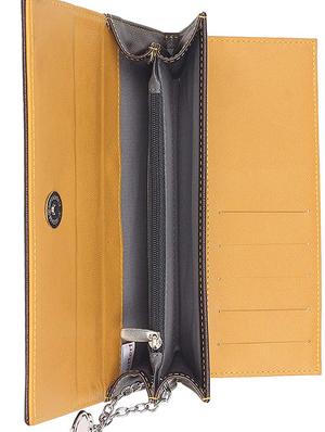 orange leatherette (pu) wallet - 16078740 - Standard Image - 3