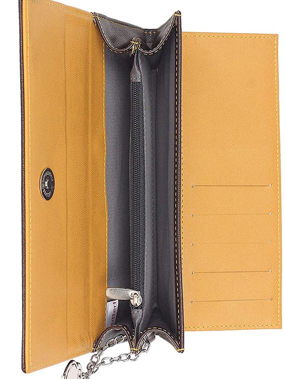 orange leatherette (pu) wallet - 16078740 - Zoom Image - 3