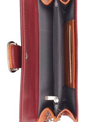 maroon leatherette (pu wallet - 16078748 - Standard Image - 3