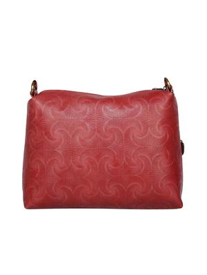 red leatherette (pu) regular sling bag - 16079155 - Standard Image - 2
