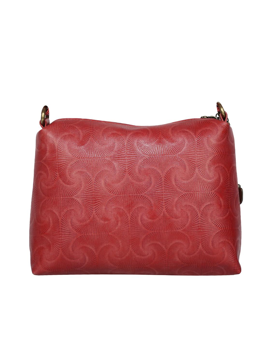 red leatherette (pu) regular sling bag - 16079155 - Zoom Image - 2