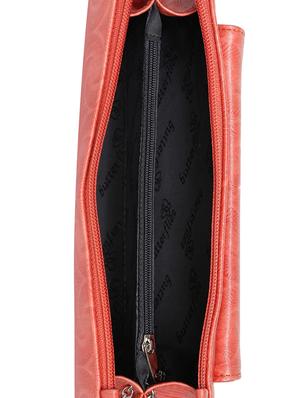 brown leatherette (pu) regular clutch and wallet combo - 16079474 - Standard Image - 3