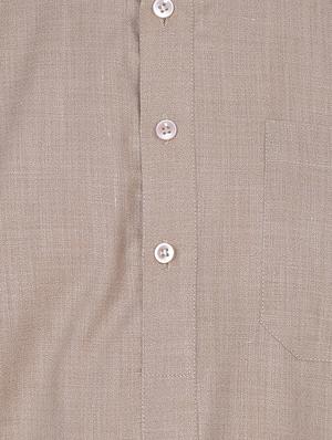 brown cotton long kurta - 16079728 - Standard Image - 4