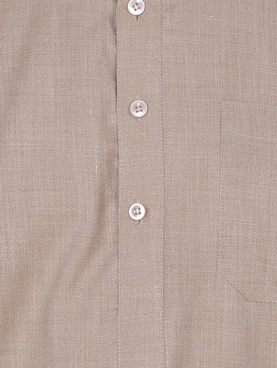 brown cotton long kurta - 16079728 - Zoom Image - 4