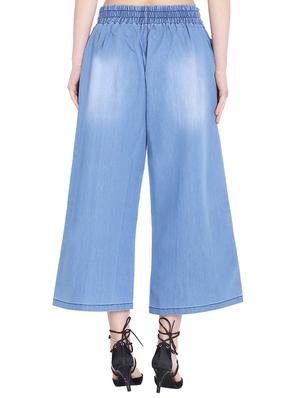 button detail flared palazzo - 16079740 - Standard Image - 3