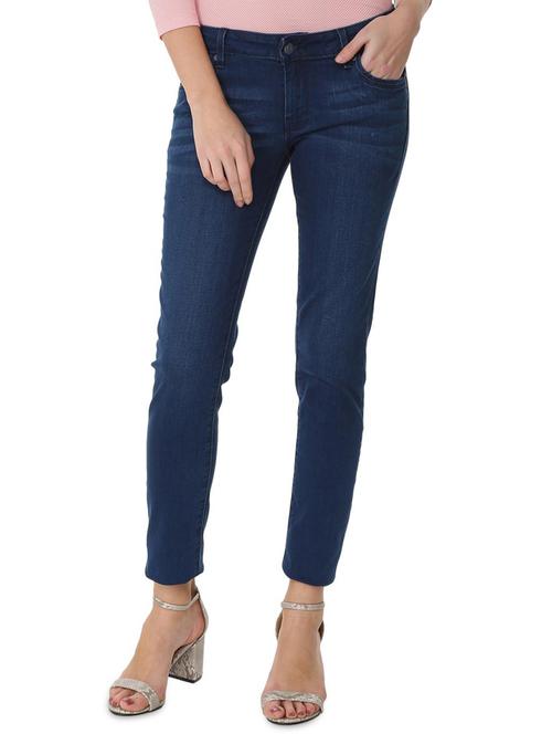 stone washed slim fit jeans - 16079751 - Standard Image - 1