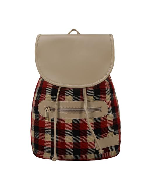 red leatherette (pu) regular backpack - 16080573 - Standard Image - 1