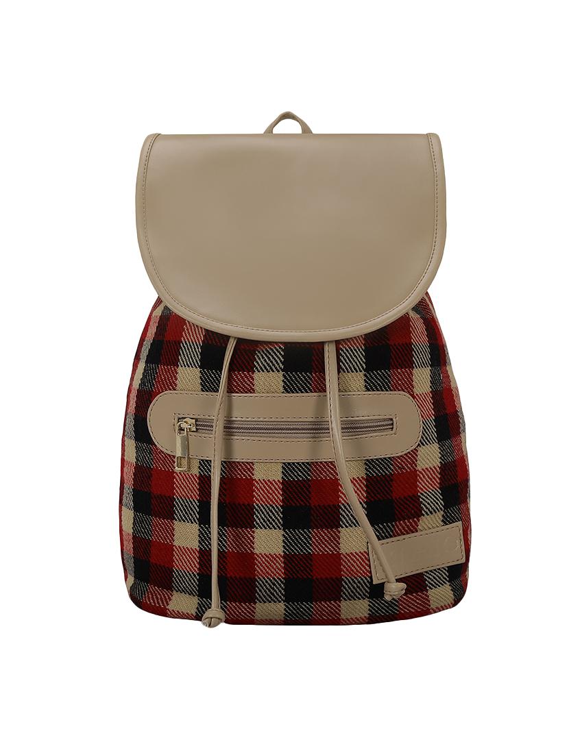 red leatherette (pu) regular backpack - 16080573 - Zoom Image - 1