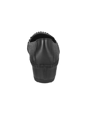 black slip on wedges - 16082537 - Standard Image - 3