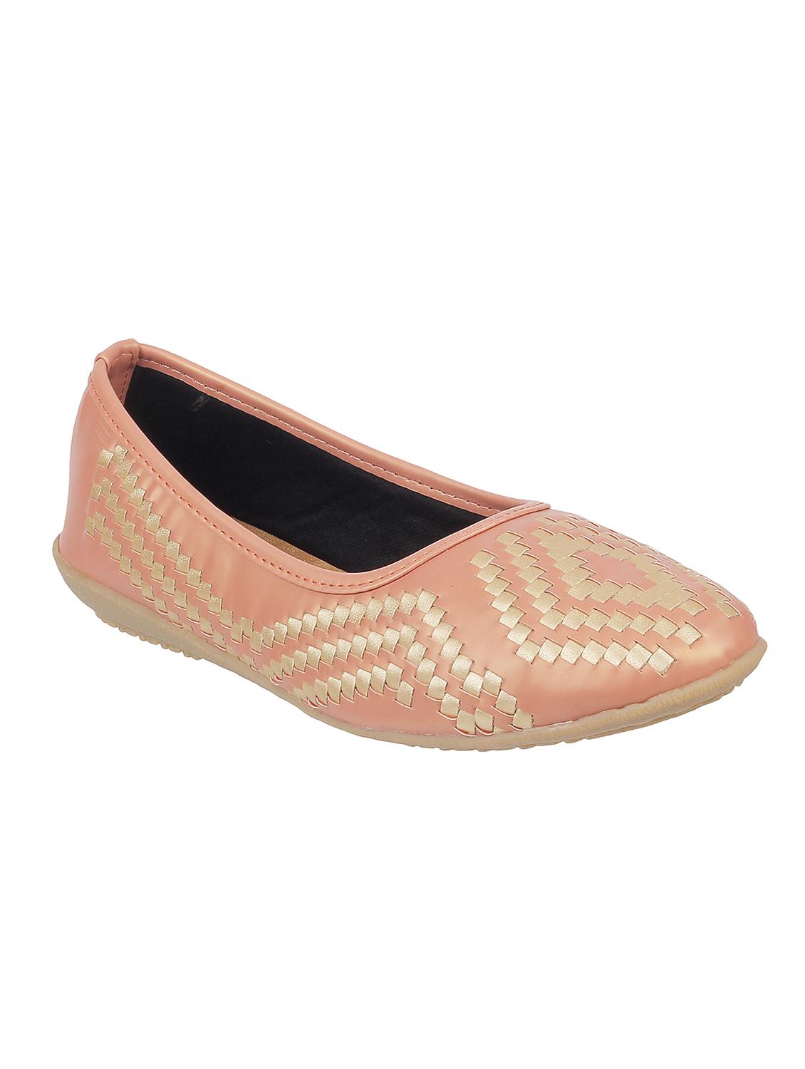 pink leatherette slip on ballerina - 16082622 - Zoom Image - 1