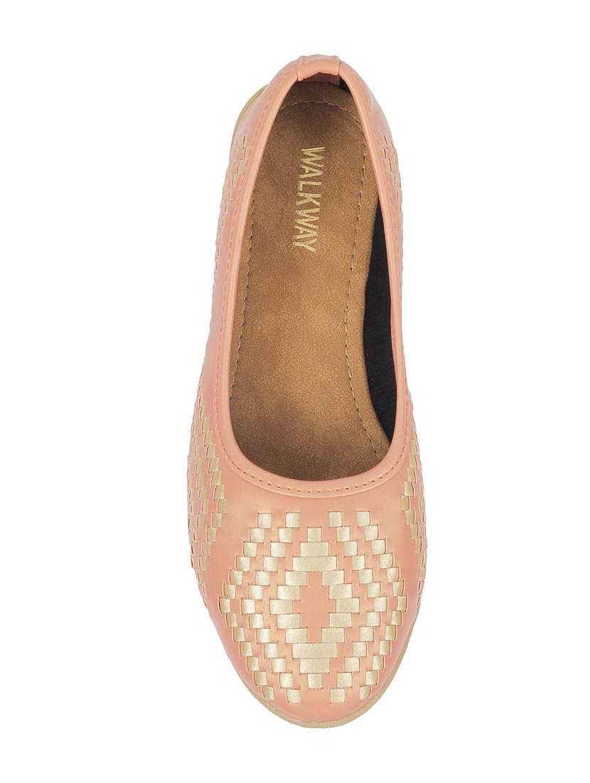 pink leatherette slip on ballerina - 16082622 - Zoom Image - 4