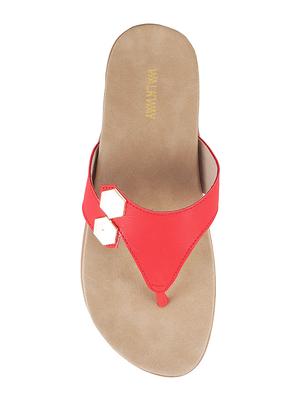 red toe separator sandals - 16083279 - Standard Image - 4