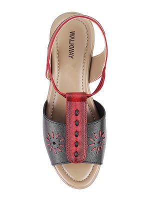 multi colored back strap sandals - 16083696 - Standard Image - 4