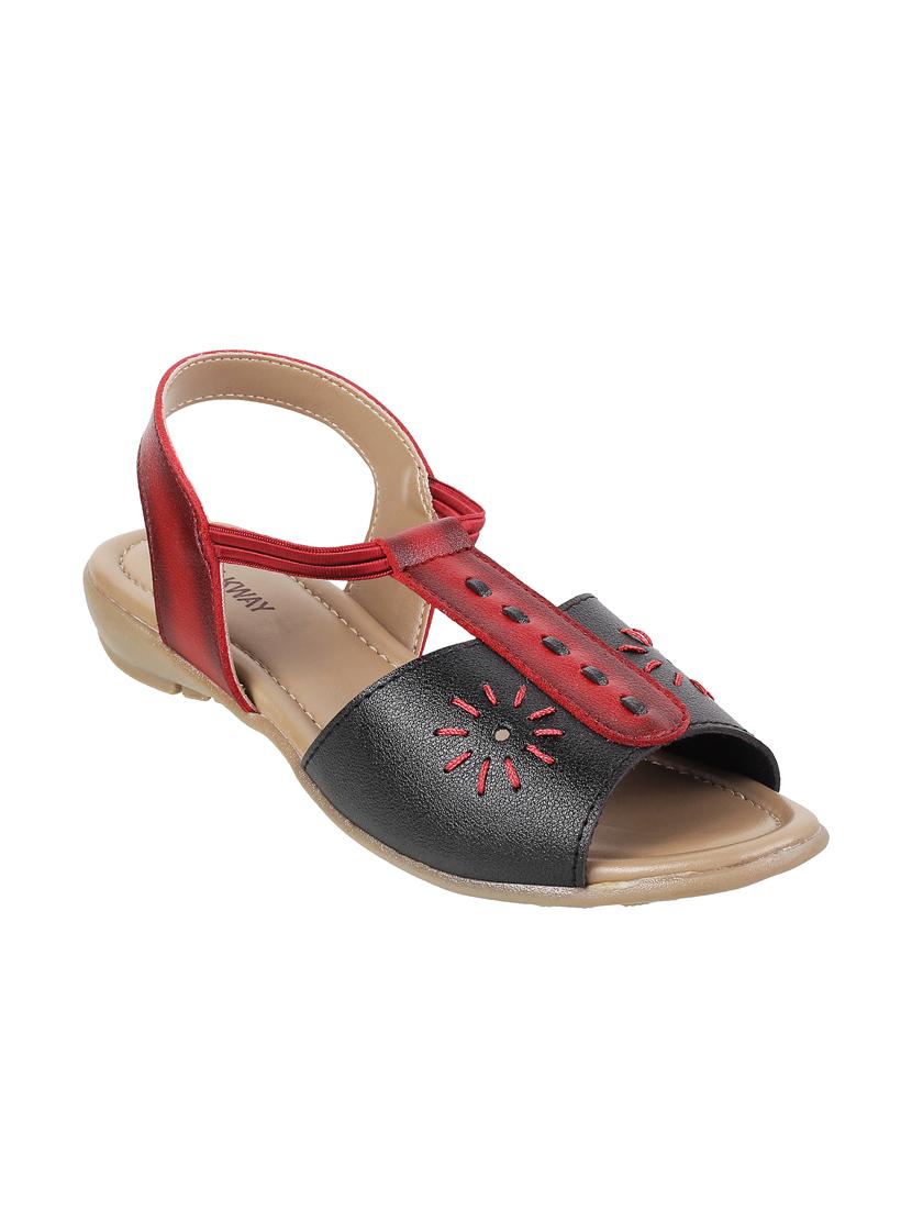 multi colored back strap sandals - 16083696 - Zoom Image - 1