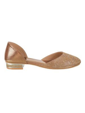 gold closed back sandals - 16084076 - Standard Image - 2