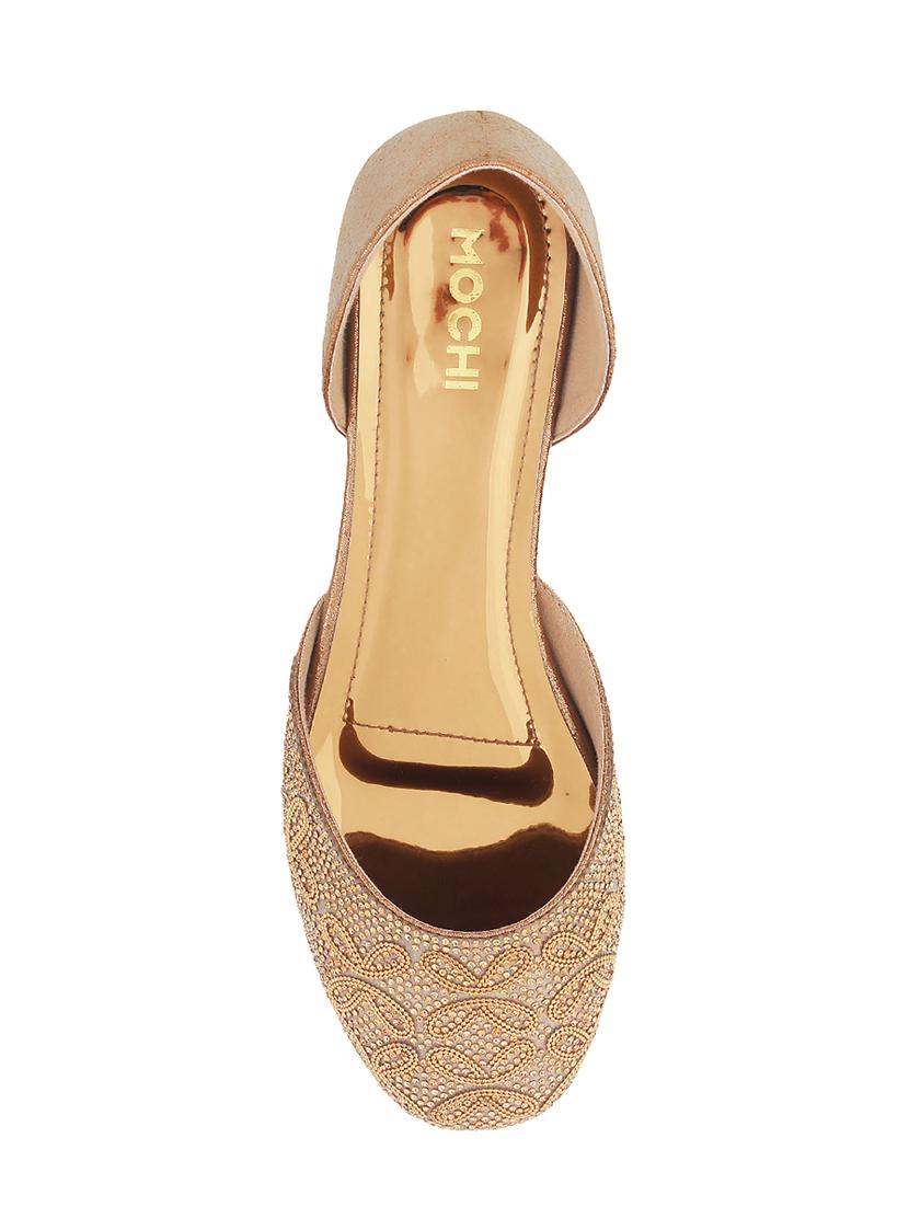 gold closed back sandals - 16084076 - Zoom Image - 4
