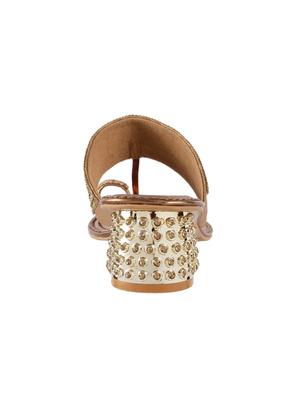 gold one toe sandals - 16084242 - Standard Image - 3