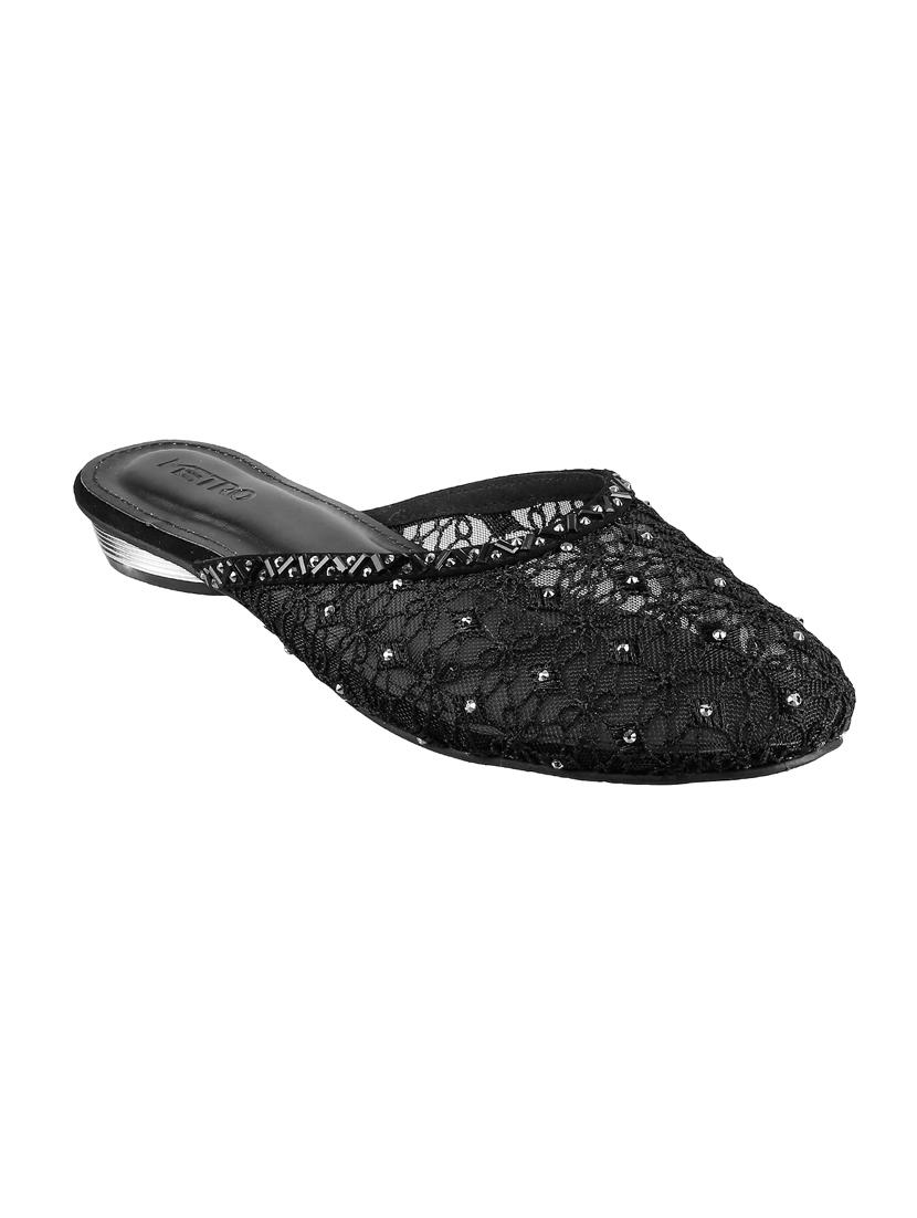 black slip on mules - 16084288 - Zoom Image - 1