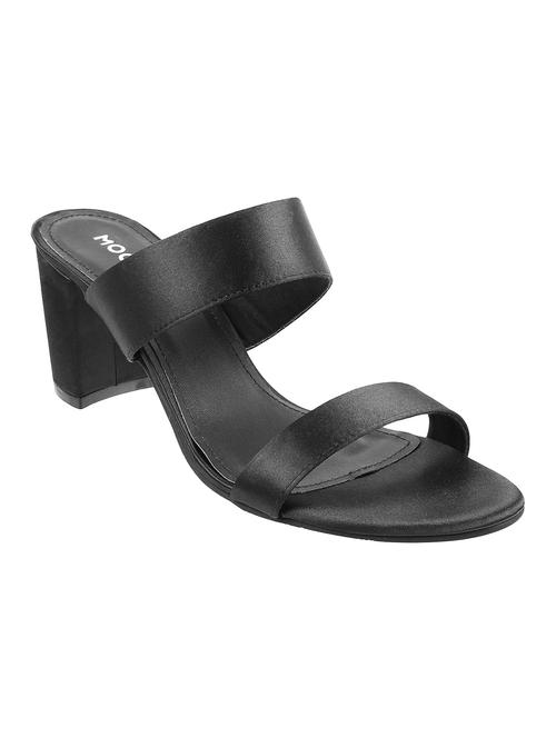 black slip on sandals - 16084693 - Standard Image - 1
