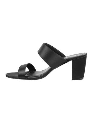 black slip on sandals - 16084693 - Standard Image - 2