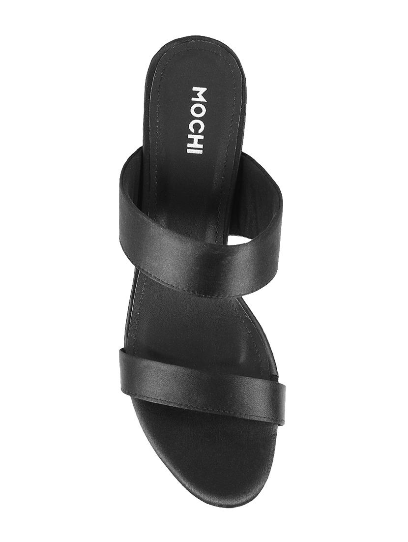 black slip on sandals - 16084693 - Zoom Image - 4