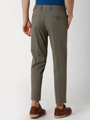 green cotton chinos casual trouser - 16086041 - Standard Image - 3