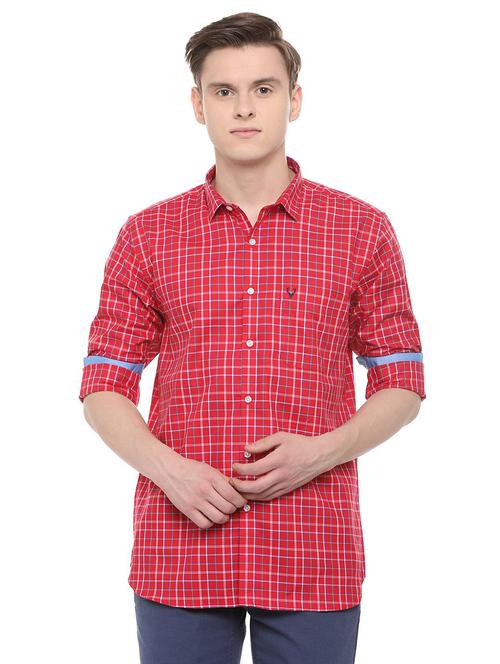 red checkered casual shirt - 16086075 - Standard Image - 1