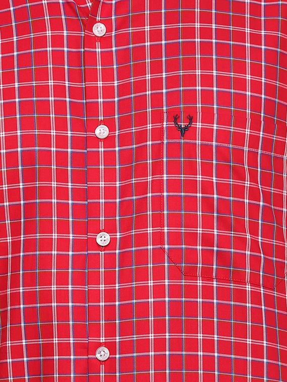 red checkered casual shirt - 16086075 - Zoom Image - 4