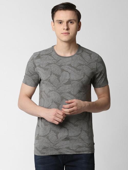 grey all over print t-shirt - 16086136 - Standard Image - 1
